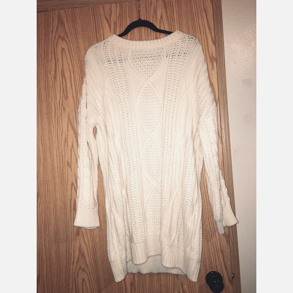 Cream/off white chic wish sweater dress